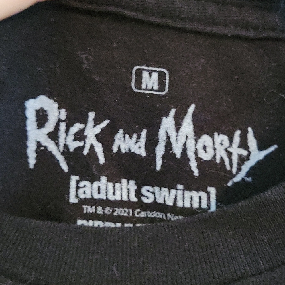 Men's Adult Swim Rick & Morty Short Sleeved T-Shirt in Size: Medium - Picture 3 of 4